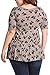 Womens Fashion Colors Paneled Three Quarter Knit Tee Top USA (Plus Size) BKBOWT 3XL