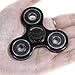 Yomaxer Fidget Spinner Tri-Hand Spinner 608 Hybrid Ceramic Bearing Nylon Solid Build Round Edge EDC Toy Good for ADHD ADD Autisms (Black)