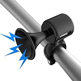 LESOVI Electric Bike Horn, 120dB Electronic Bicycle Bell with 300mAh Rechargeable Battery Operated/IPX5 Waterproof, Loud Bike Bell for Adults