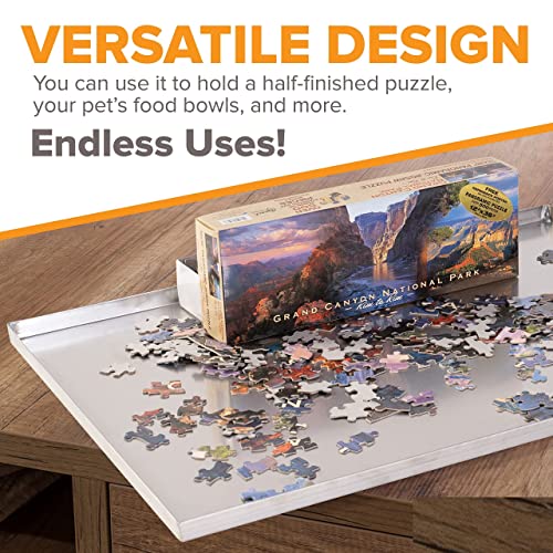 Replacement Tray For Dog Crate ChewProof and CrackProof Metal Pan for