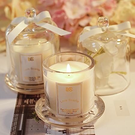 Hanhaibo Aromatherapie Kerze Schlafzimmer Romantischer Duft Kerze Geschenkbox Geburtstag Kerze Tasse Soja Wachs Sandelholz Duft Lindert Angstzustande Amazon De Kuche Haushalt