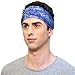KOOSHOO Organic Navy Blue Men's Headband Proudly Made in The USA Men's Head Wrap; Perfect Crossfit Headband & Hiking Head Covering.