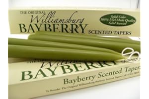 BUYACANDLE.COM Williamsburg Bayberry Candles Tapers with Candle Legend - Bayberry Scented - Buyacandle