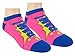 DC Comics Wonder Woman Ankle-No Show Socks 5 Pair Pack Multi-Color Shoe Size 4-10