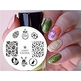 Born Pretty Nail Art Stamping Template Image Plate Easter Bunny Egg BP60 ...