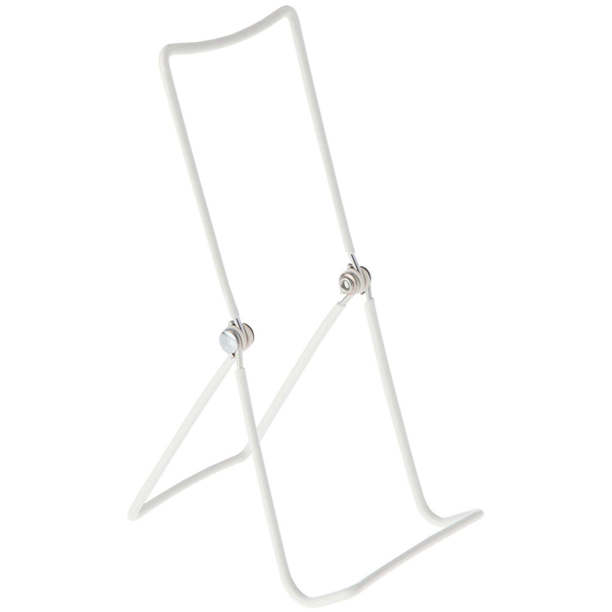 Photo 1 of GIBSON HOLDERS 3A Adjustable White Wire Display Easel, 3.625" W x 4" D x 8.75" H, Pack of 12