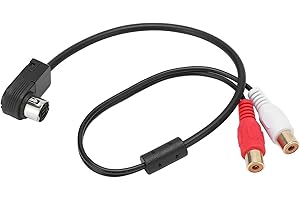 Keenso Audio Cable Adapter Fit for Alpine KCA‑121B Ainet Player 9887 105 117 9855 with Simple Operation for Car Radio