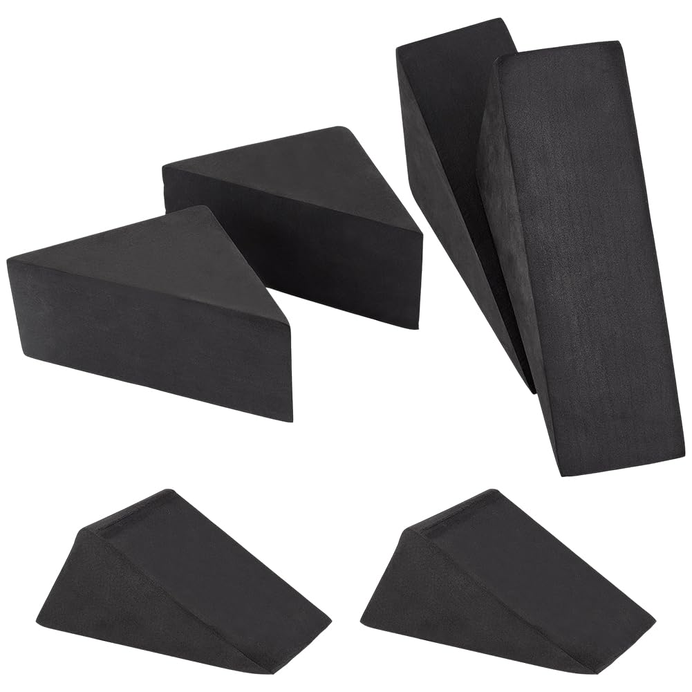 BENECREAT 6Pcs 3 Styles 3D Foam Angle Wedge Tool, 30°/45°/60° Stained Glass Layout Frame for Soldering Stained Glass Together at Different Angles