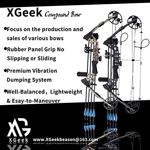 XGeek Compound Bow and Arrow kit, Hunting & Target Bow, with All