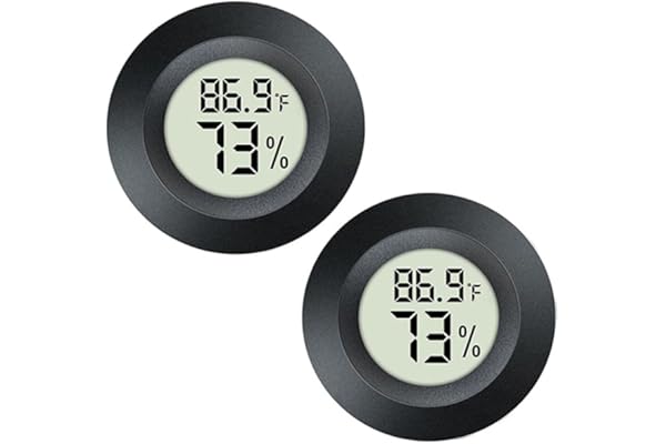 JEDEW Hygrometer Thermometer Digital Humidity Meter Indoor/Outdoor Humidity Monitor Reptile Thermometer Gauge for Greenhouse