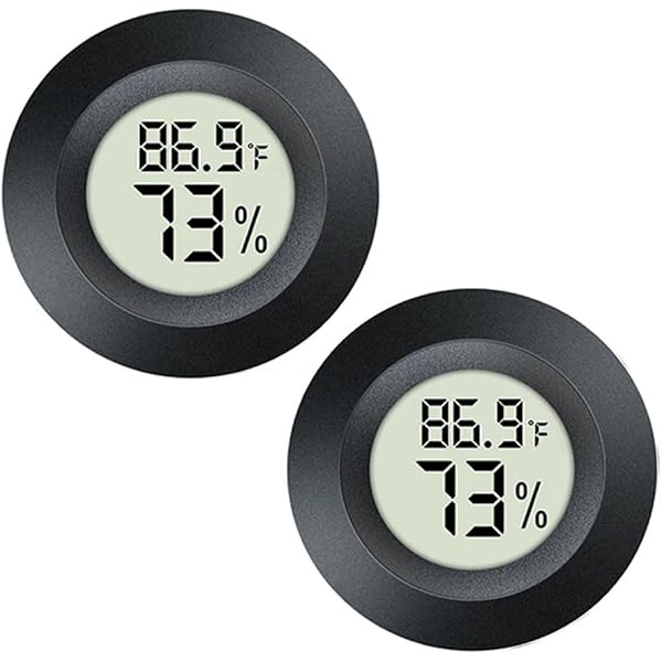 PLMN Analoge Hygrometer 38 Mm Rund - Für Humidor, Gitarrenkoffer & Geigenkasten, Gold