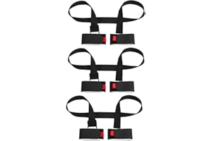 3 Pack Adjustable Ski and Pole Carrier Strap, Shoulder Ski Carrier Straps Sling with Cushioned Holder