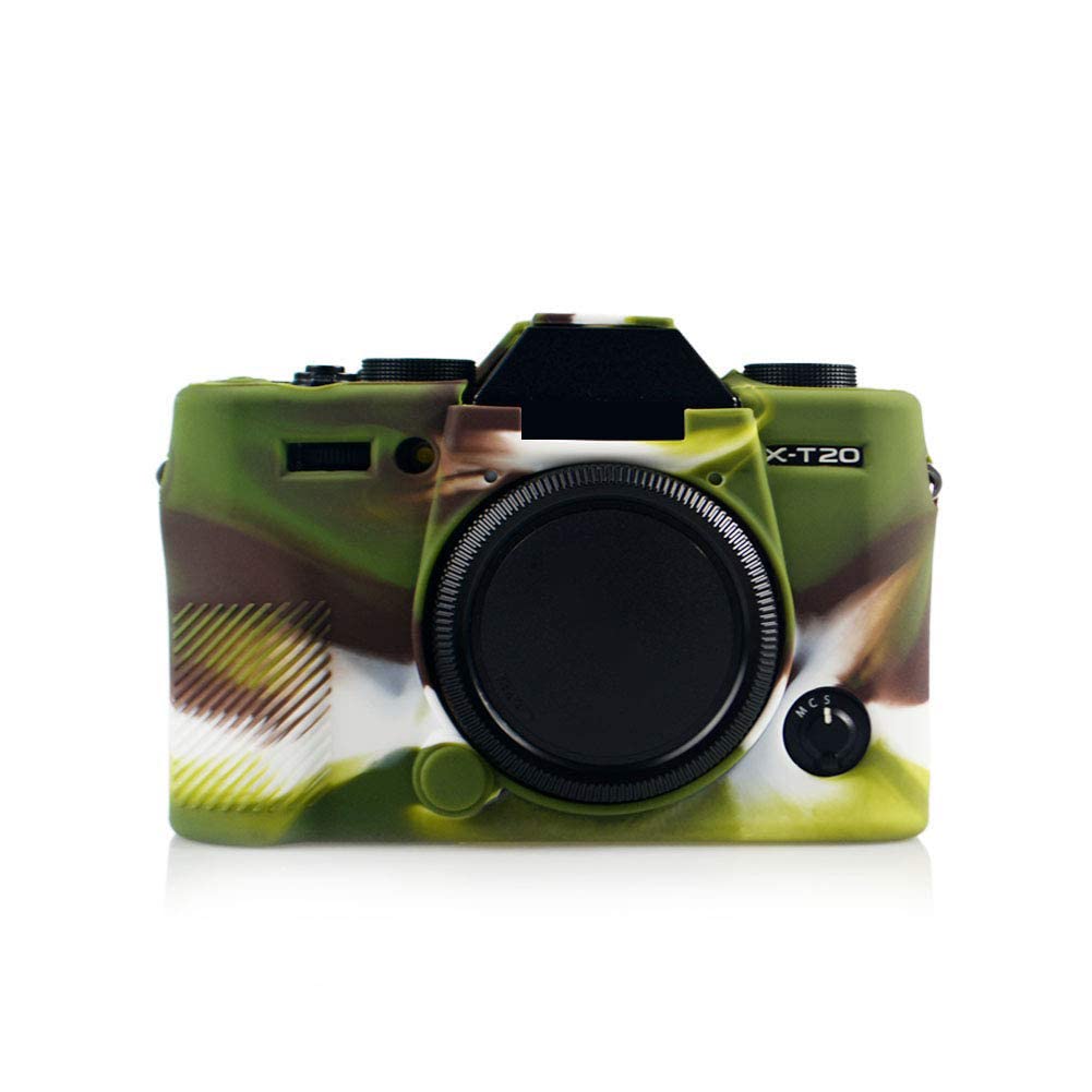 Fuji X-T20/X-T10 Case, kinokoo Protective Case Compatible with Fuji XT20/XT10 Camera-Soft Rubber Silicone Case -(camouflage