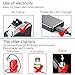Lighter, Electric Lighter USB Rechargeable Dual Arc Lighter Windproof Flameless Plasma Lighter (Black)