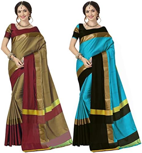 ANNI DESIGNERPack Of 2 Cotton Silk Saree