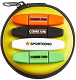 Tennis Vibration Dampener in Funny Zipper Gift Pack (Pack of 4). Best Shock Absorber for Your Racket and Strings