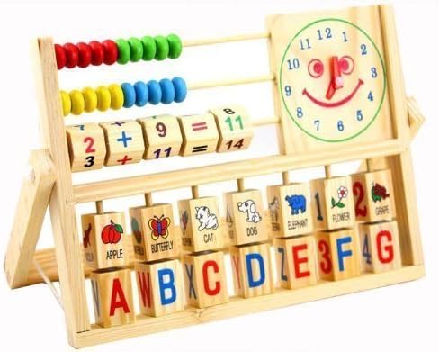 Spove Educational Toys Building Block Arithmetic Knowledge Objects Abacus Early Development Childhood Learning Children Math Toys