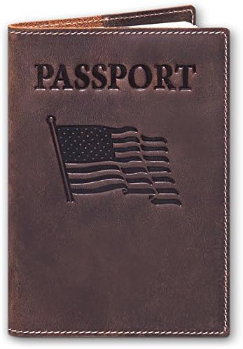 Leather Passport Case for Men &amp; Women