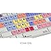 Logickeyboard LogicSkin cover Compatible With Avid Media Composer Apple Aluminum keyboard- LS-MCOM4-M89
