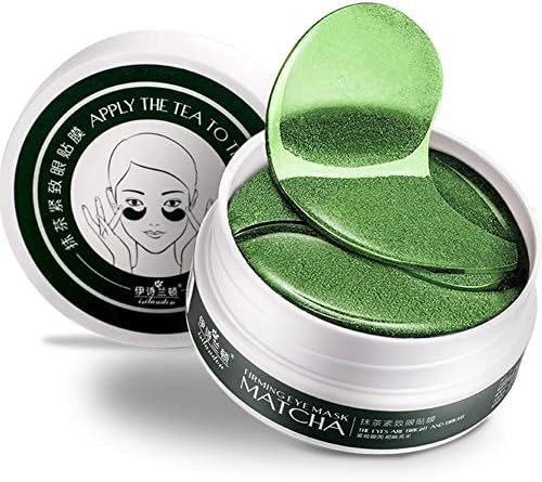 shallstore Under Eye Patches, Matcha Essence Anti-Wrinkle Pads, Lightens Dark Circles and Reduces Bags Under Eyes, Moisturizes and Anti Aging Skin