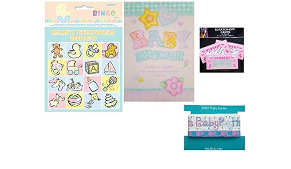 Amazon Com Baby Shower Game Pack How Big Is Baby Baby Tape Game