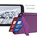 Teelevo Wallet Case for Google Pixel 2 XL, Dual Layer Case with Card Slot Holder and Kickstand for Google Pixel 2 XL - Purple