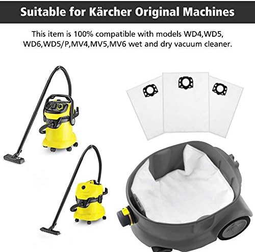 MV4 MV6 MV5 Isincer 15 Pack Sostituzione aspirapolvere per aspirapolvere  Karcher 2.863-006.0 WD4 WD5 WD5 Premium Aspirapolvere e pulizia di  pavimenti e finestre Accessori per aspirapolvere berjaya.edu.my