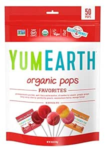 Amazon Com Yumearth Organic Lollipops Variety Pack 50 Lollipops 10 9 Oz Pack Of 1 Allergy Friendly Non Gmo Gluten Free Vegan Packaging May Vary Suckers And Lollipops Grocery Gourmet Food