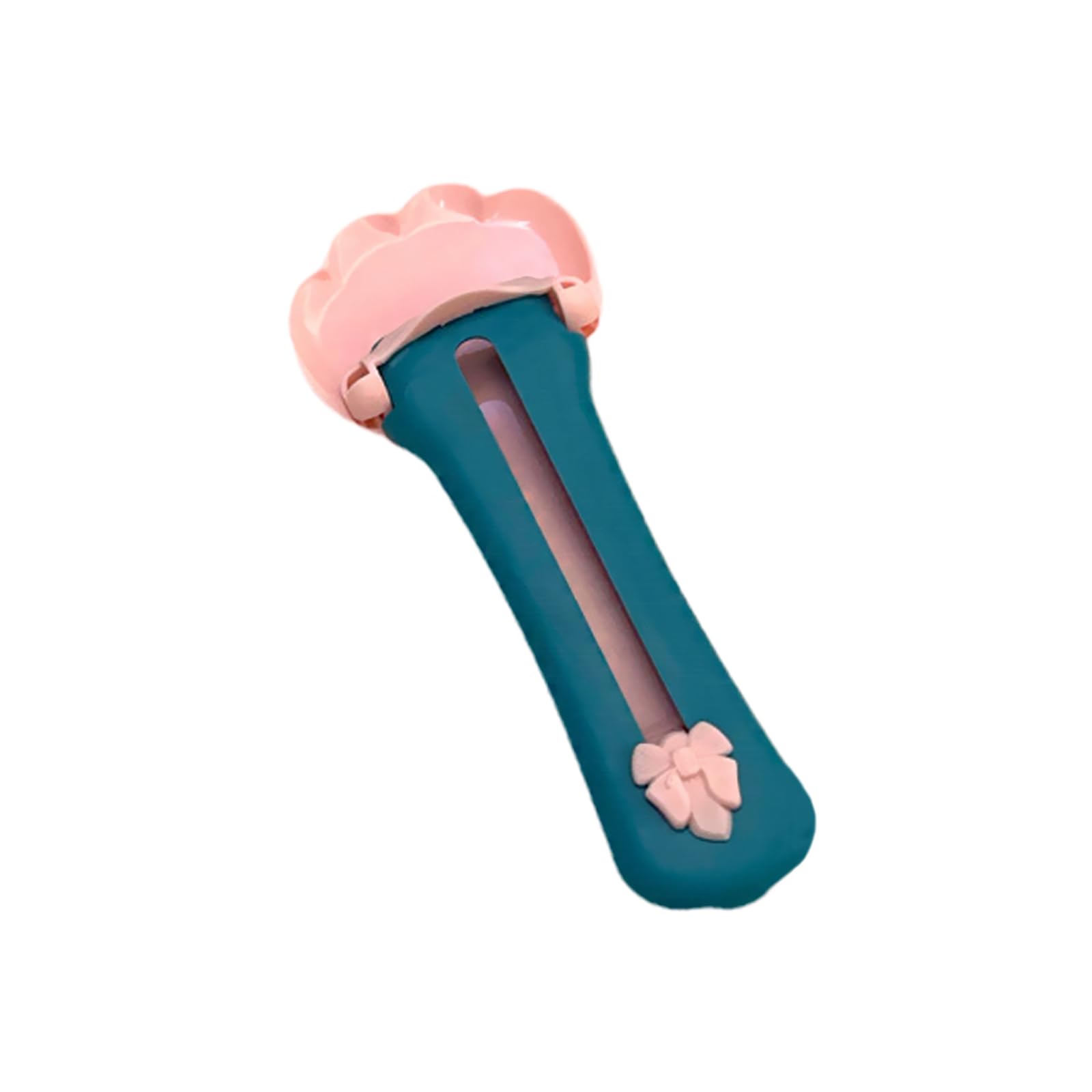 TITA-DONG Cat Claw Shaped Cat Strip Squeeze Spoon, Delectables Lickable Cat Treats Spoon, Wet Treat Cat Feeder Spoon Treat Squeeze Spoon for Lickable Wet Cat Treats Liquid Snack Feeding(pink + blue)