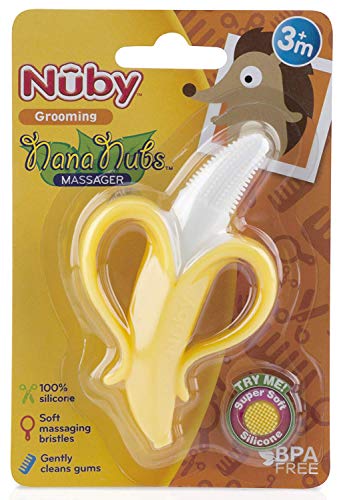 2 Nuby+Nananubs+Banana+Massaging+Toothbrush
