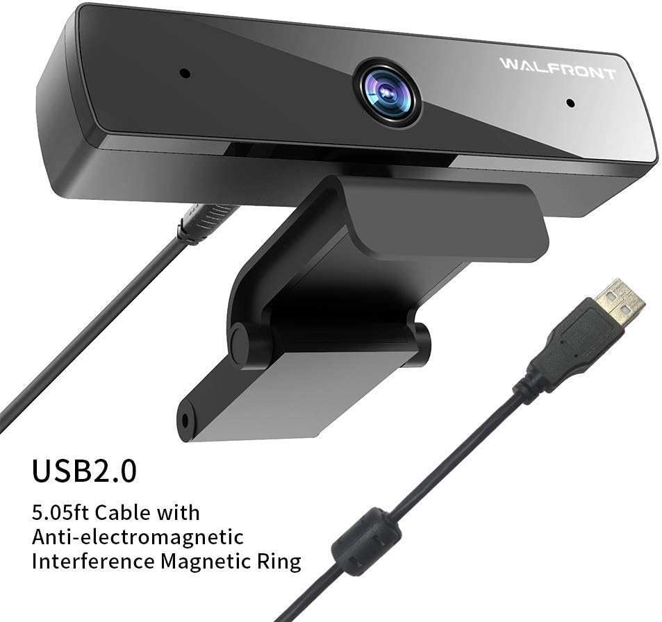 Webcam with Microphone,1080P Webcam Web Camera with Privacy Cover, HD USB Webcam Plug and Play with 95° Wide Angle 2MP Lens for Windows Mac Desktop PC Laptop Video Conference Recording Online Class: Computers & Accessories