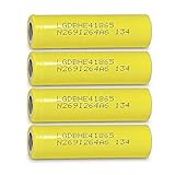 4 LG HE4 18650 2500mAh 20A 3.7v Rechargeable Flat Top Batteries