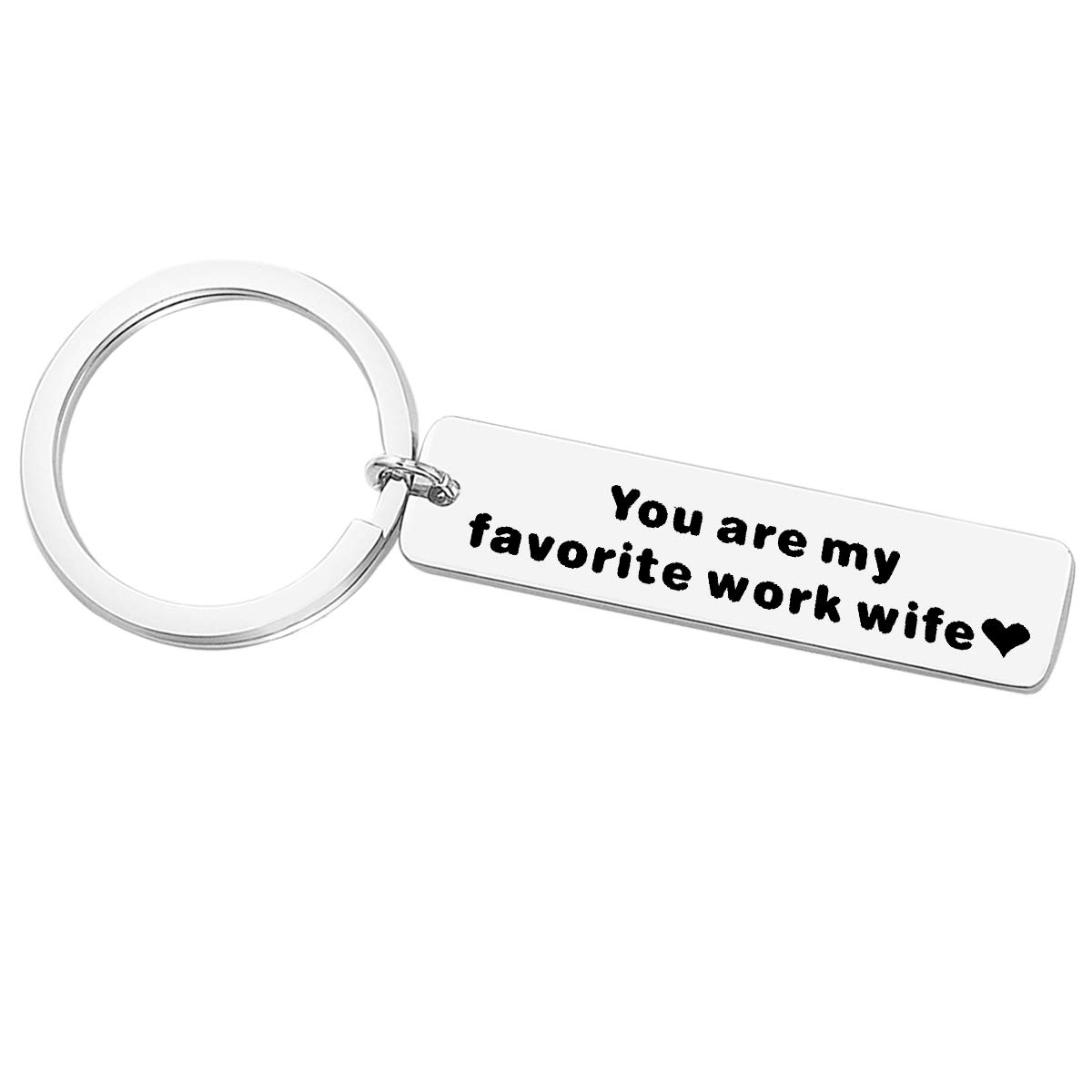 Funny Coworker Gift You are My Favorite Work Wife Keychain Novelty Gift for Wife Colleague Friends Coworker Leaving Gift Going Away Gift Coworker Farewell Gifts Office Keychain Christmas Birthday Gift