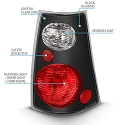 AmeriLite Black Replacement Brake Tail Lights Set