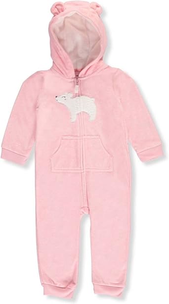 carter's bear fleece jumpsuit