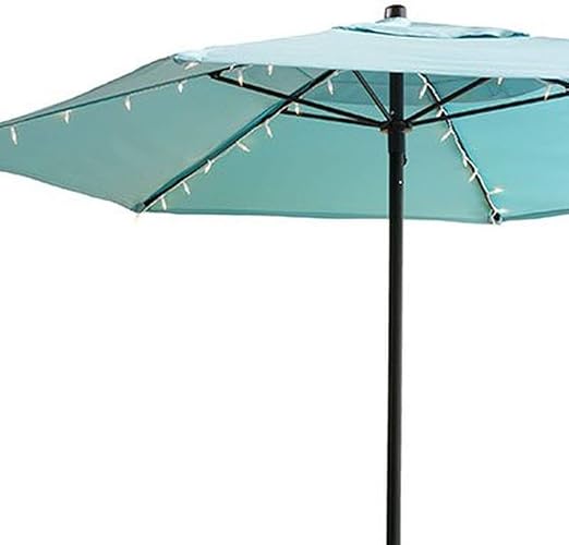 Amazon Com Noma Inliten Import 89175 88 Four Seasons Courtyard 72 Light Battery Operated Led Umbrella Light Set Garden Outdoor