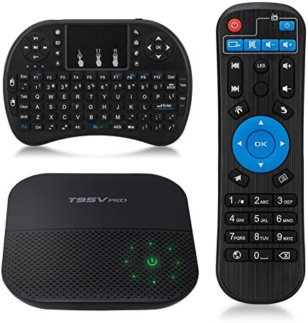 T95V Pro Android Box, Android 6.0 Marshmallow Amlogic S912 2GB/16GB Octa Core 4K Bluetooth 4.0 Dual Band Wifi 2.4G/5G Mini PC Player with Mini Wireless Keyboard Touchpad