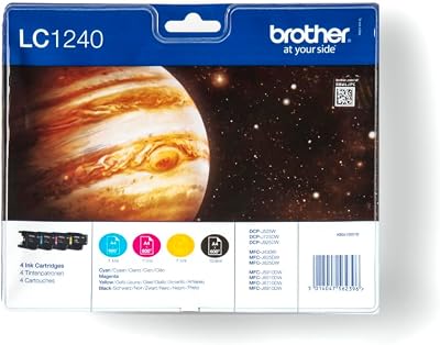 Brother LC1240 Value Pack Cyan Magenta Yellow Black Print Cartridges XXL