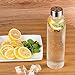HACI Color 18.5 oz Glass Water Bottle - Eco-Friendly Shatter Resistant Borosilicate Glass Bottle, BPA, PVC and Lead Free, Portable with Nylon Sleeve