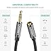 UGREEN Headphone Extension Cable 3.5mm Extension Gold Plated Aux Cable Audio Stereo Jack Male to Female TRS Cord Extender Compatible with iPhone iPad Phones Tablets Media Players, 10FT