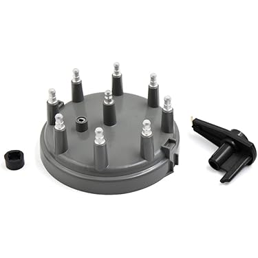 Kit De Rotor De Tapa De Distribuidor Grande HEI Negro De Alto Rendimiento Para Chevy GM SBC BBC 305 350 454