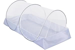 Mengersi Mosquito Net Foldable Pop Up Travel Tent,Bed Canopy Camping Mosquito Net for Travel Bedroom and Outdoor Trip,Twin Size Bed (Gray)