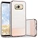 Case Compatible with Samsung Galaxy S8, BENTOBEN Bling Glitter Chrome Stripe Design Hybrid TPU PC Dual Layer Shockproof Slim Protective Phone Case Cover for Samsung Galaxy S8 (5.8 Inch), Rose Gold
