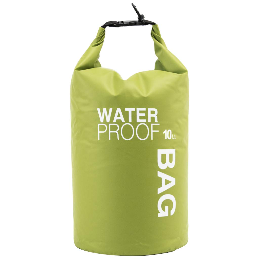 Uncle Paul Boat Dry Bags - Green 10L Waterproof Bag for Drifting Boating Kayaking Fishing Rafting Swimming Camping Canoeing Surfing 10 litres