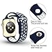 Ostart 42mm Replacement Band/Strap for Apple Watch Nike+, Sport Soft Silicone Wrist Strap with Ventilation Holes for iWatch Series 1 2,M/L Size(Black+White)
