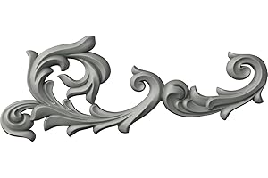 Ekena Millwork 26 3/4"W x 10 3/4"H x 1 5/8"P Sussex Flourish Onlay, Right