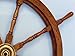Nautical Deluxe Class Wood and Brass Decorative Ship Wheel 36