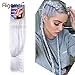 Aigemei Jumbo 100% Kanekalon 1Pcs/Lot Silver Braiding Hair Extensions Kanekalon 48Inch African Hair Braiding 57G/pc Synthetic Straight Crochet Braids Hairstyles