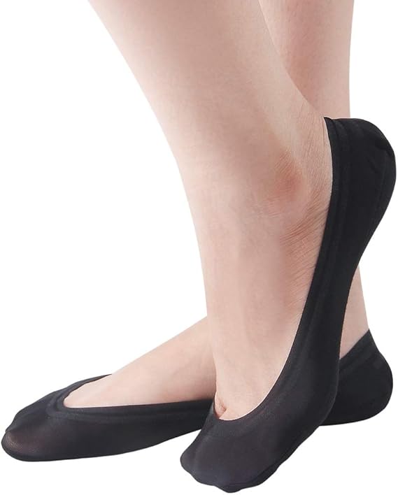 Amazon Hanmola 脱げない フットカバー ソックス レディース ストッキング 靴下 ステルス 淺口 滑り止め パンプスソックス 5足セット フットカバー パンプスソックス 通販