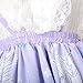 Hugme Purple Polyester Lace Pegasus Printed Lolita Suspender Skirt